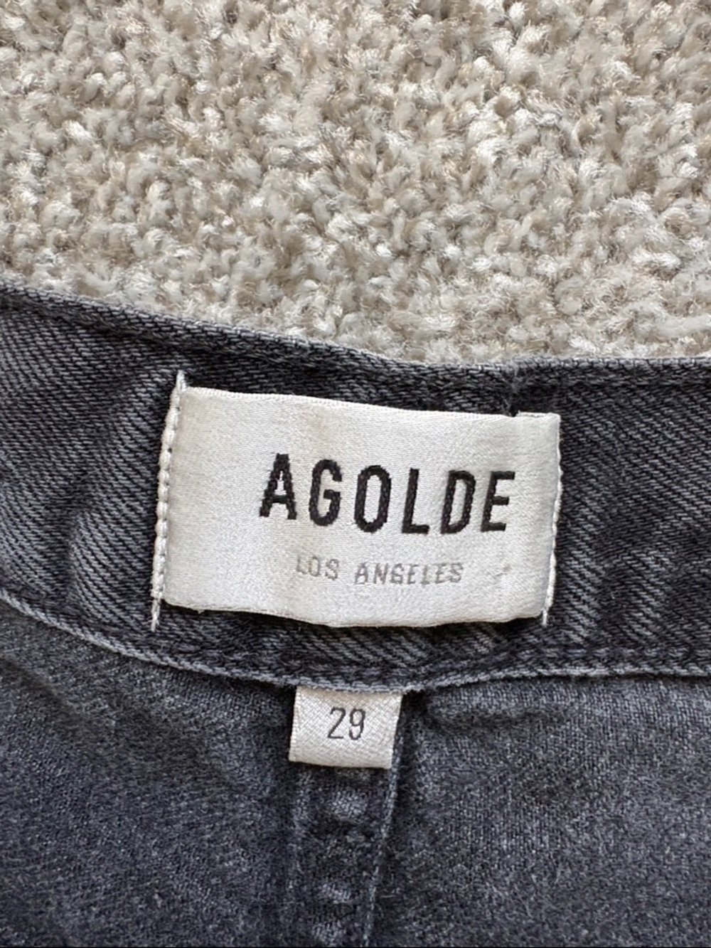 Agolde Parker Shorts - High-Rise Denim Cutoff Shorts - Picture 6 of 8